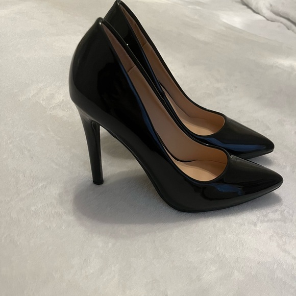 Black Patent Stiletto Heel 5.5 - Picture 2 of 8